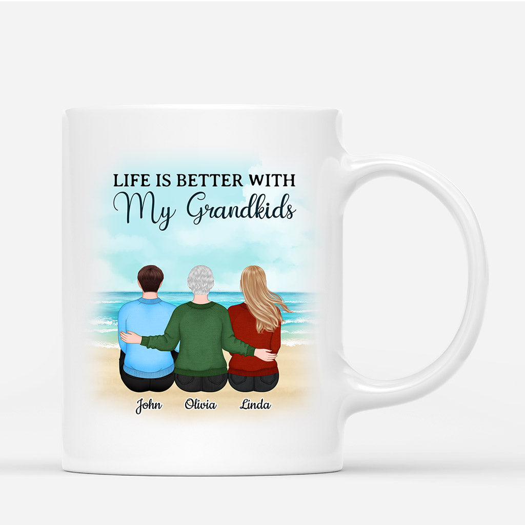 Personalized Life Is Better With Grandkids Mugs