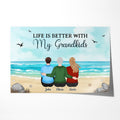 Personalized Life Is Better With Grandkids Posters