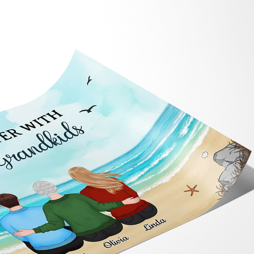 Personalized Life Is Better With Grandkids Posters