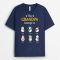 This Grandpa Belongs To T-Shirts | Customized Christmas Themed T Shirts