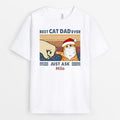 Best Cat Dad Ever T-Shirts | Customized Christmas Themed T Shirts for Cat Lovers