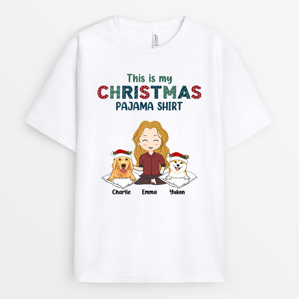 This Is My Pajama - Customized Christmas Shirt for Dog Lovers