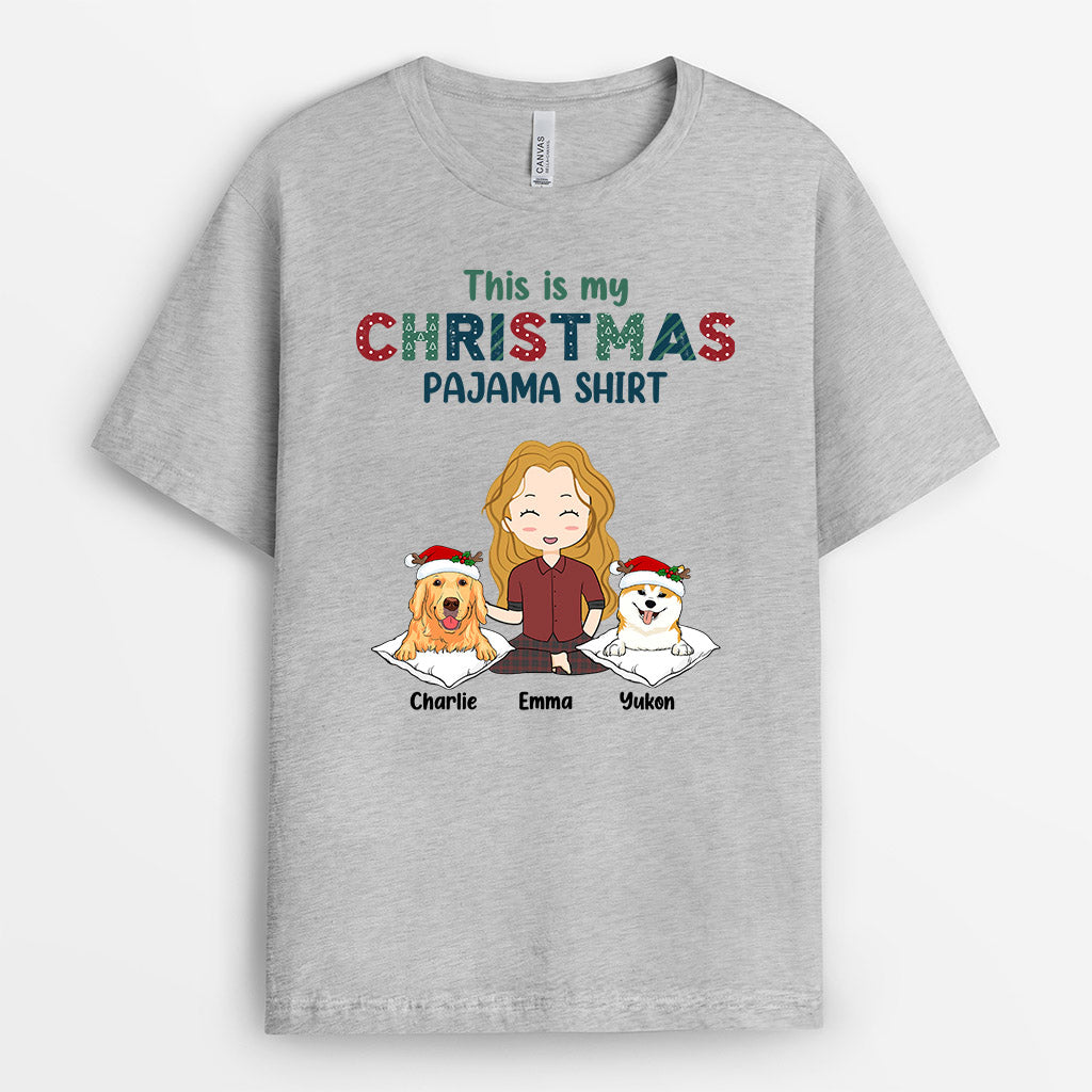 This Is My Pajama - Customized Christmas Shirt for Dog Lovers