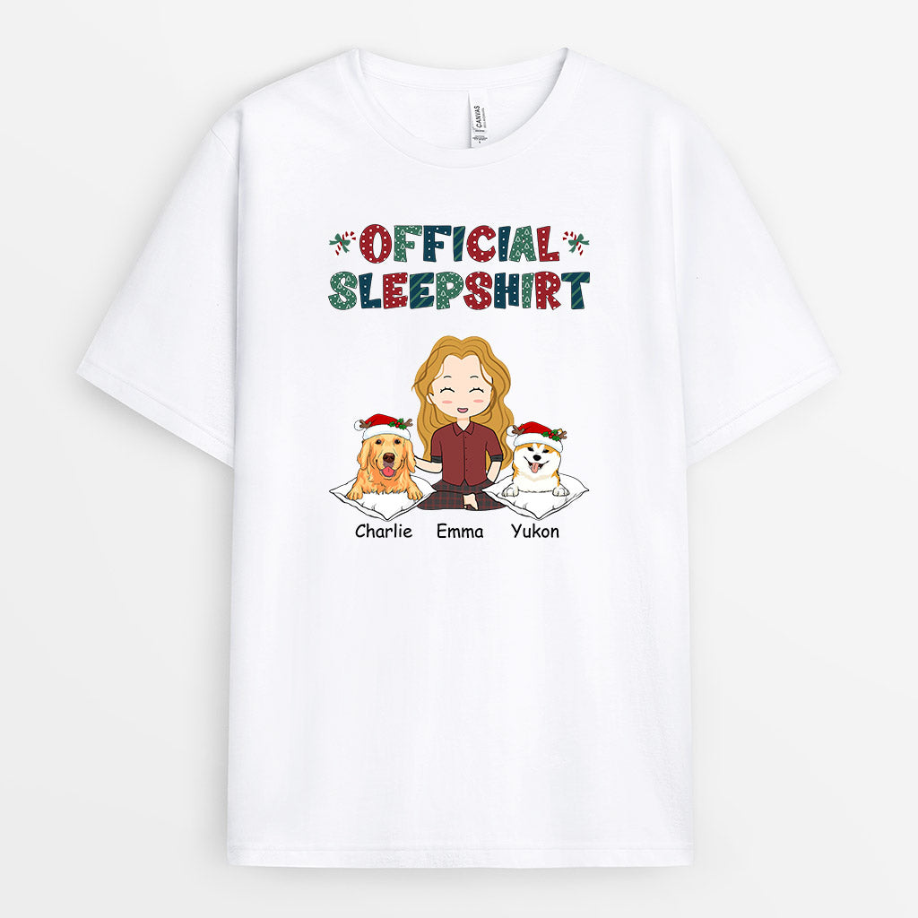 Official Sleepshirt - Custom Cute Christmas Shirts for Dog Lovers