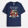 Life Is Better With Grandkids T-Shirts | Customized Christmas Shirts