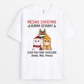 Meowy Human Servant T-Shirts | Custom Christmas Tee Shirts for Cat Lovers