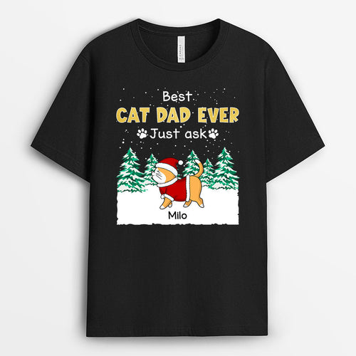 Best Cat Mom Ever T-Shirts | Custom Merry Christmas Shirts for Cat Lovers