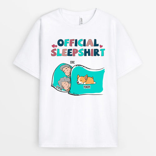 Couple Sleepshirt with Dogs - Custom T-Shirt for Dog Lovers