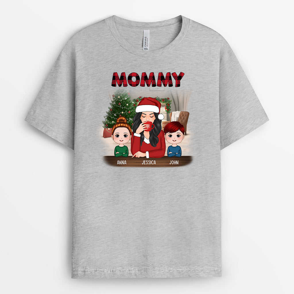 Mommy And Kids T-Shirts | Personalized Christmas Graphic Tee