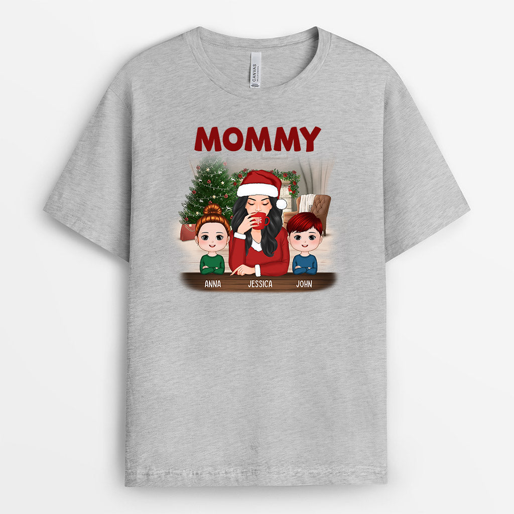 Mommy And Kids T-Shirts | Personalized Christmas Graphic Tee