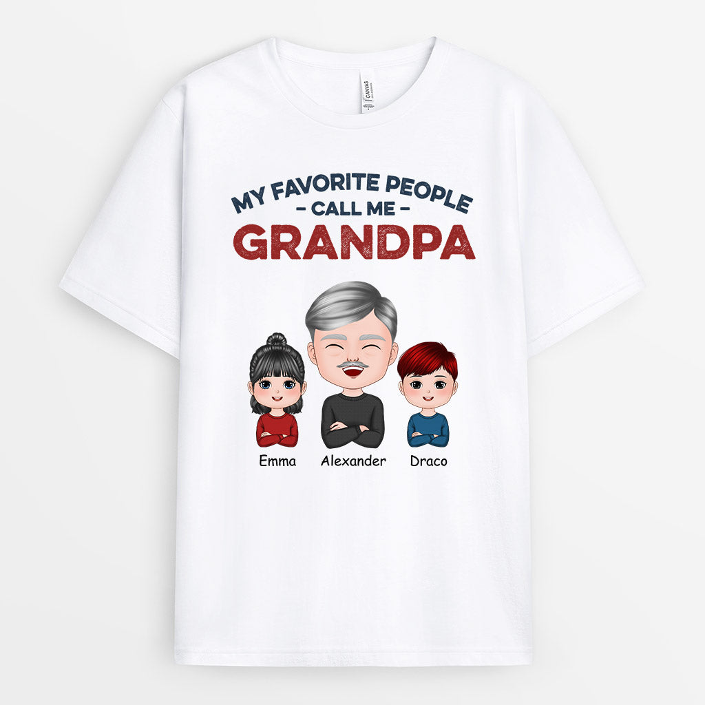 My Favorite People Call Me T-Shirts | Personalized Christmas Themed T Shirts