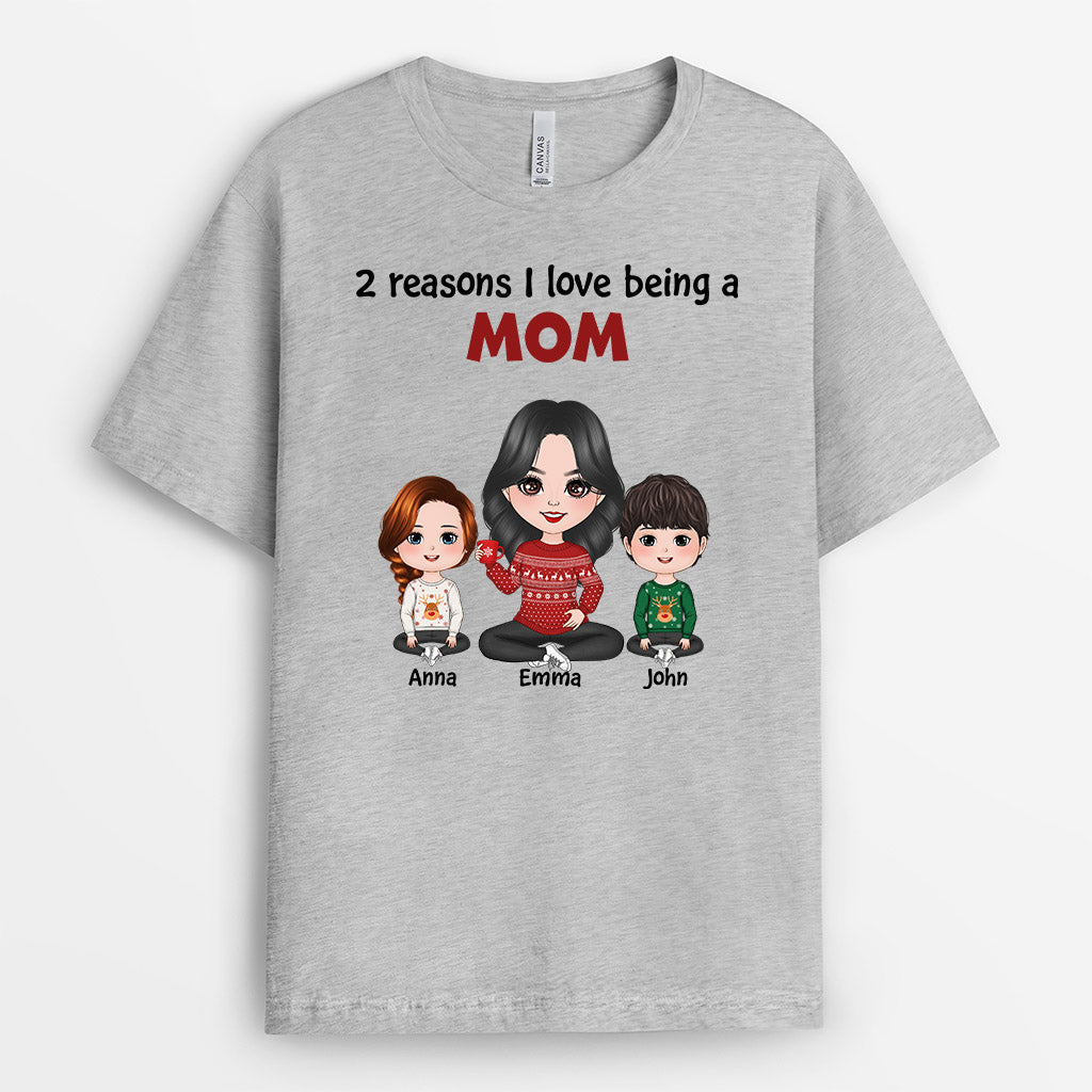 Reasons I Love Being A Mom T-Shirts | Customized Christmas Shirts