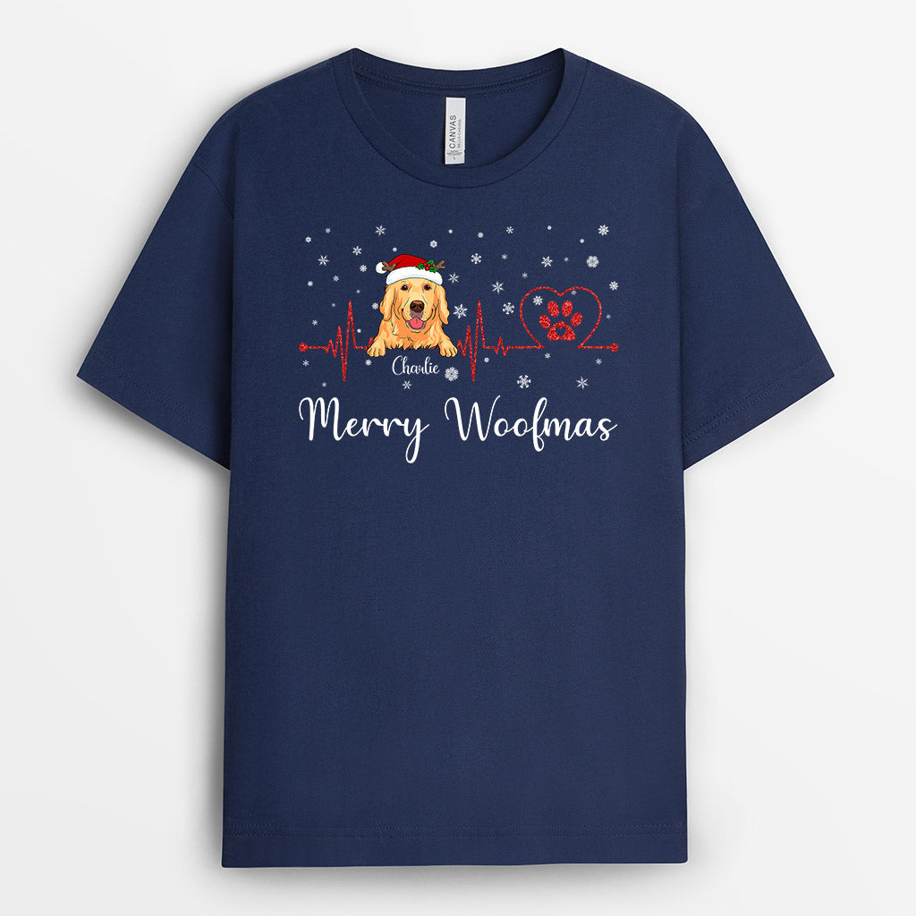 Merry Woofmas - Personalized Christmas Shirt for Dog Lovers