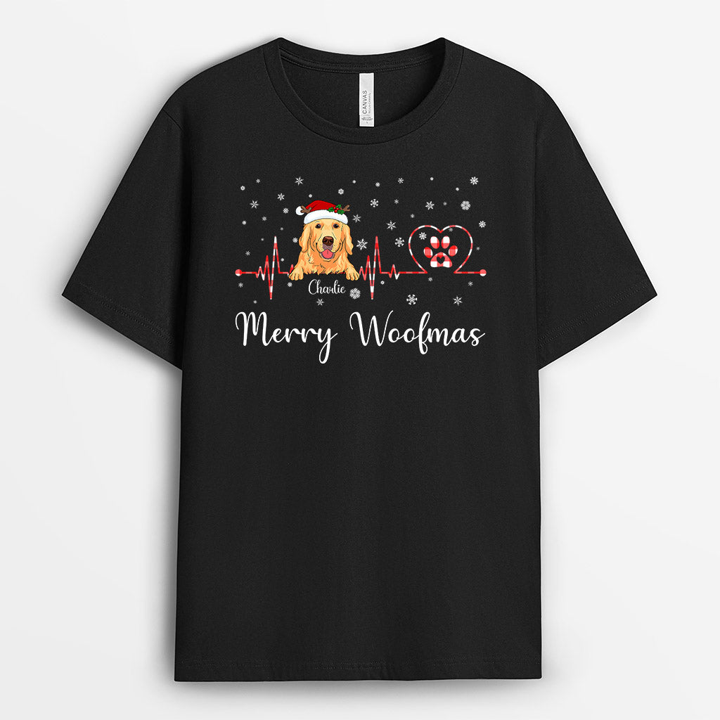 Merry Woofmas - Personalized Christmas Shirt for Dog Lovers