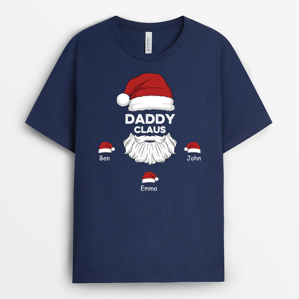 Grandpa Claus T-Shirts | Personalized Merry Christmas Tee Shirts