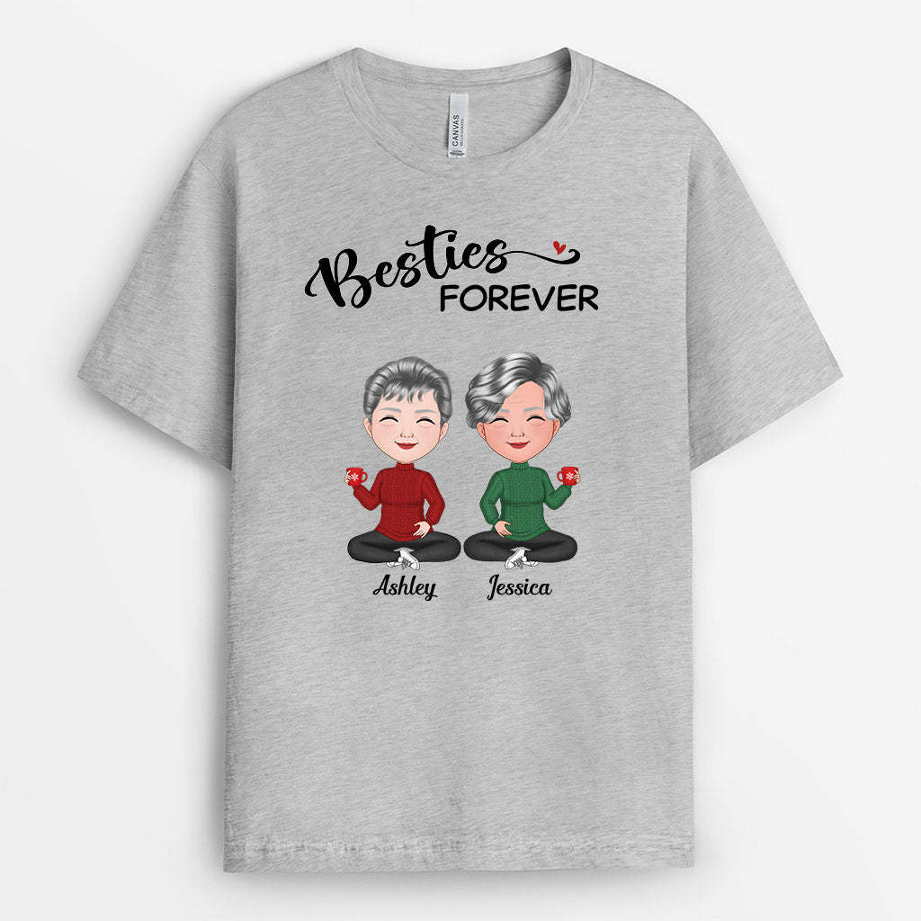 Besties Forever T-Shirts | Custom Christmas T Shirts for Friends