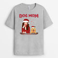 Dotted Dog Mom - Personalized Christmas Graphic Tee for Dog Lovers