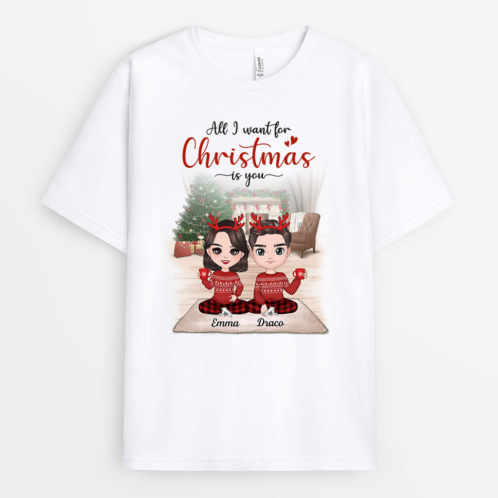 All I Want Is You T-Shirts | Personalized Christmas Tee Shirts