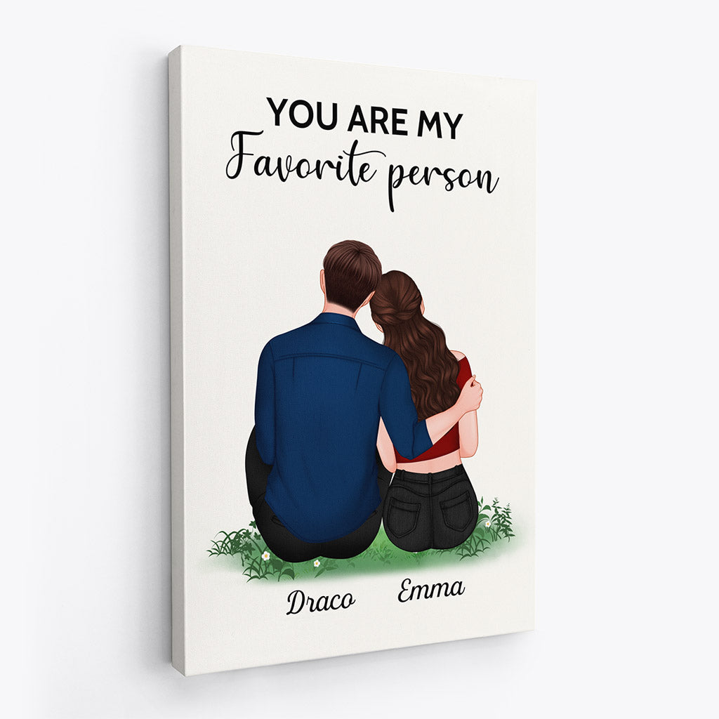 Personalized You Are My Favorite Person Canvas