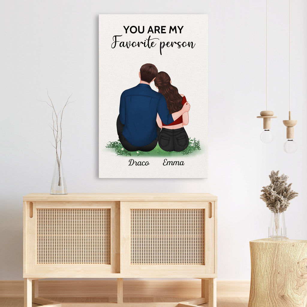 Personalized You Are My Favorite Person Canvas