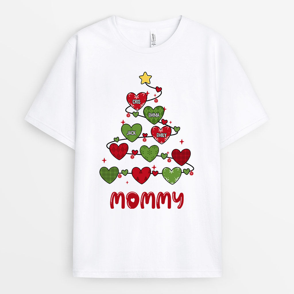 Nana's Hearts T-Shirts | Personalized Christmas Tee Shirts
