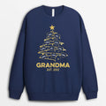 Family Christmas Tree Sweatshirt for Grandma/Grandpa/Mommy - Family Custom Gifts