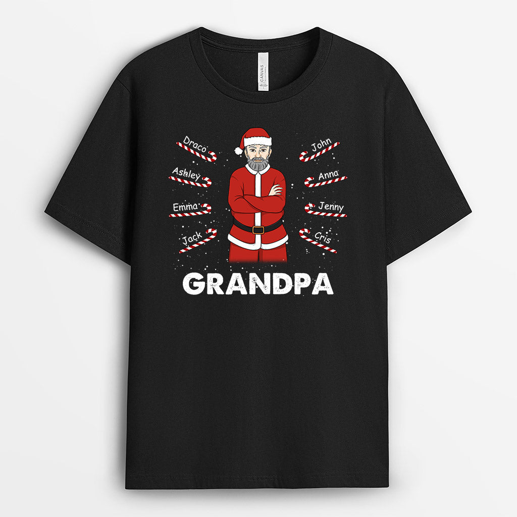 Grandpa T-Shirts | Personalized Christmas Shirts with Names