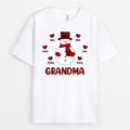 Grandma/Mommy Snowman T-Shirt | Personalized Christmas Themed Shirts