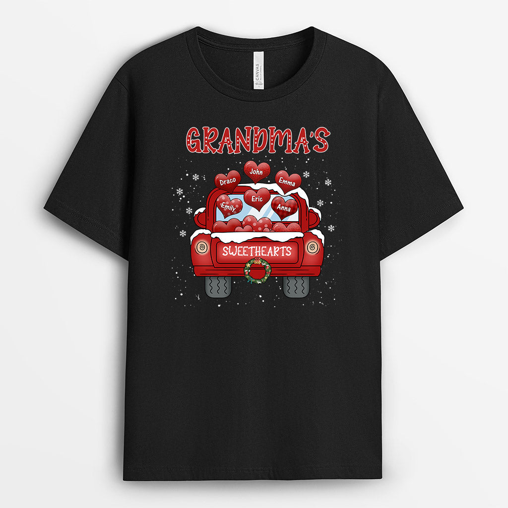 Mommy's Sweethearts T Shirts | Personalized Christmas Graphic T Shirts
