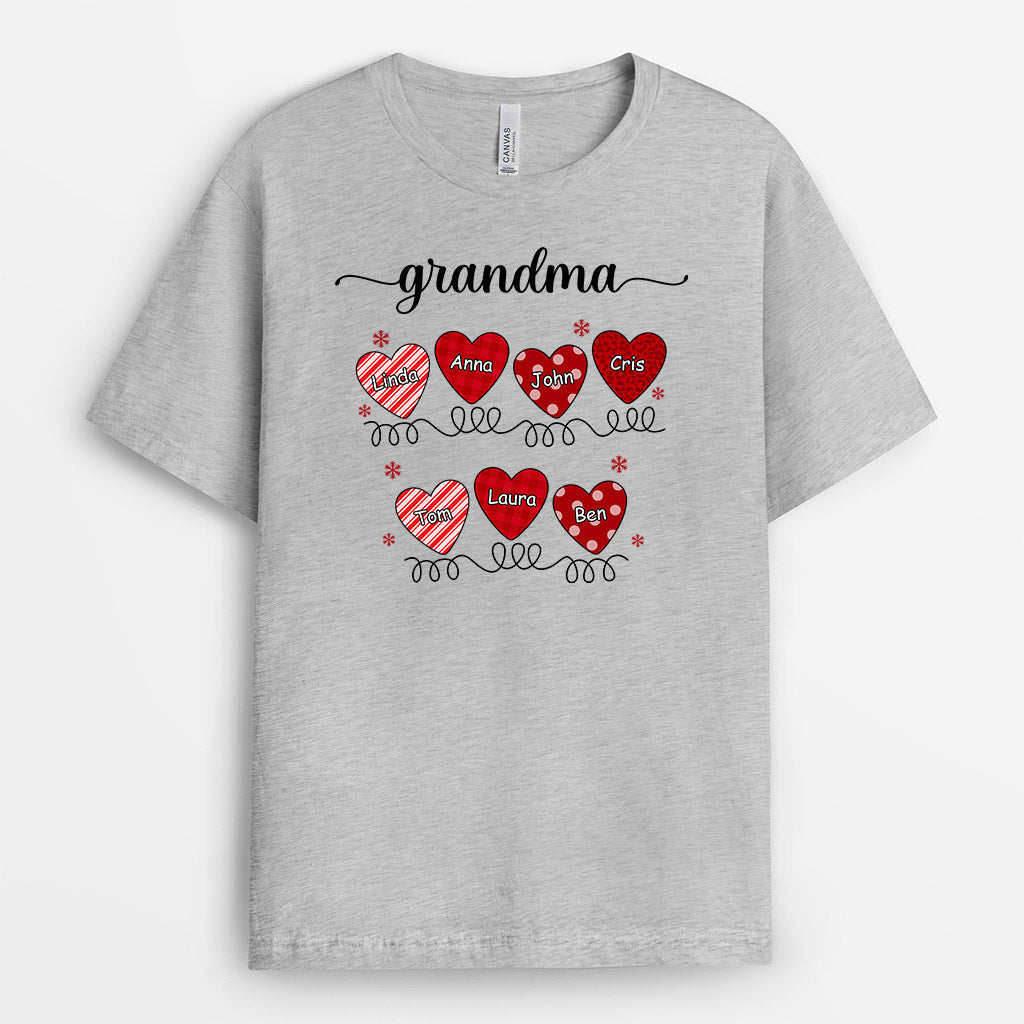 Grandma's Hearts T-Shirts | Personalized T-Shirts for Her