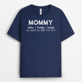 Personalized Simple And Beautiful Mommy/Grandma T-Shirt