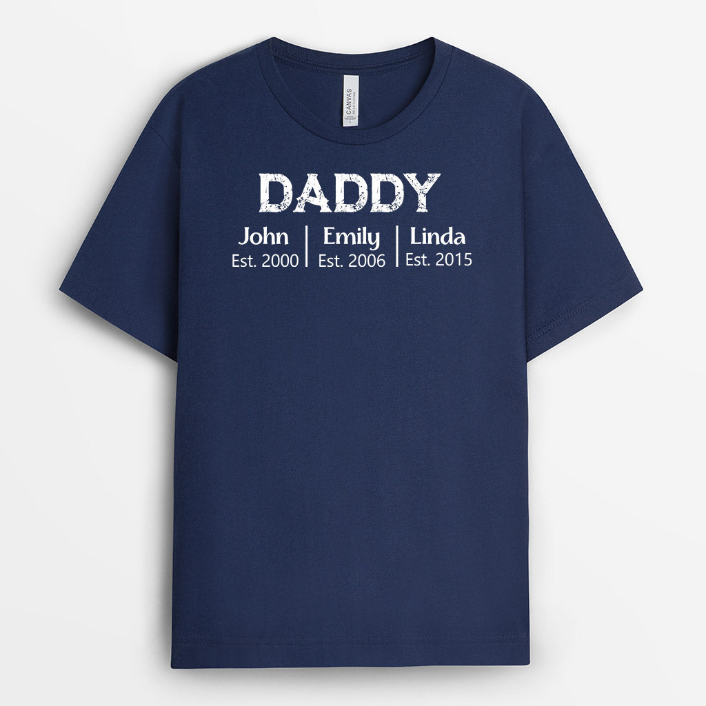 Personalized Daddy T Shirts