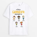 Personalized This Grandpa Belongs To T Shirts