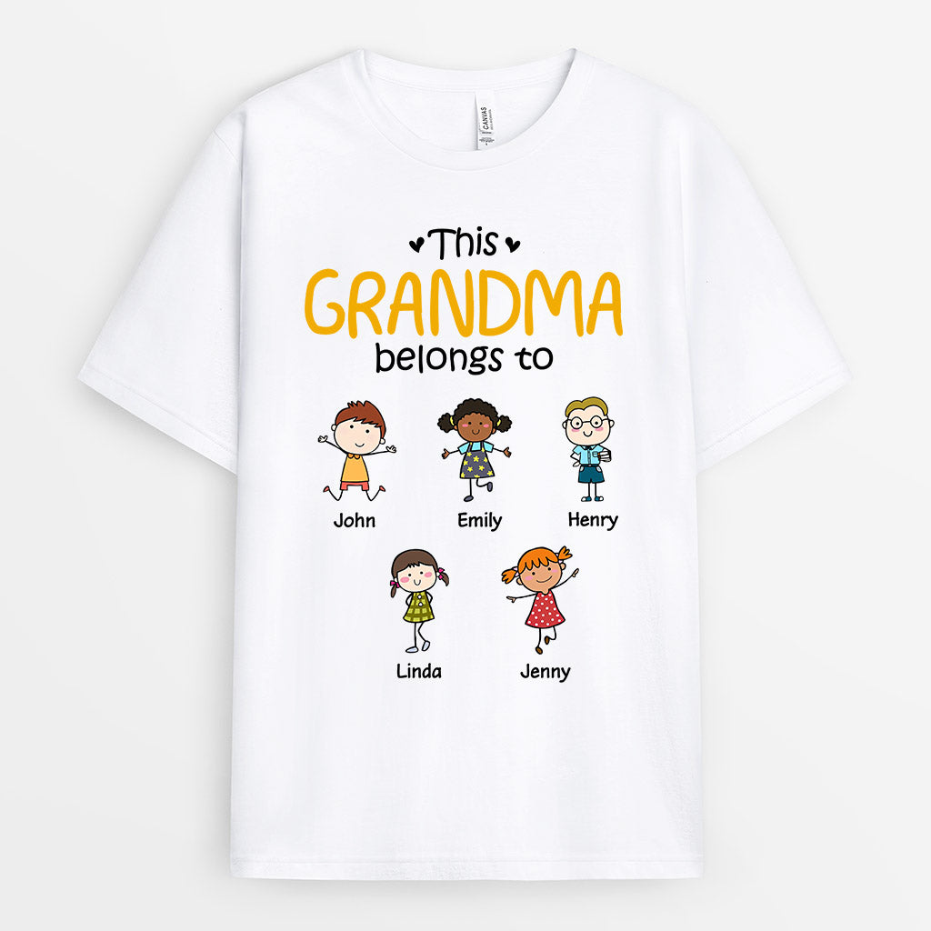 Personalized This Grandma Belongs To T Shirts