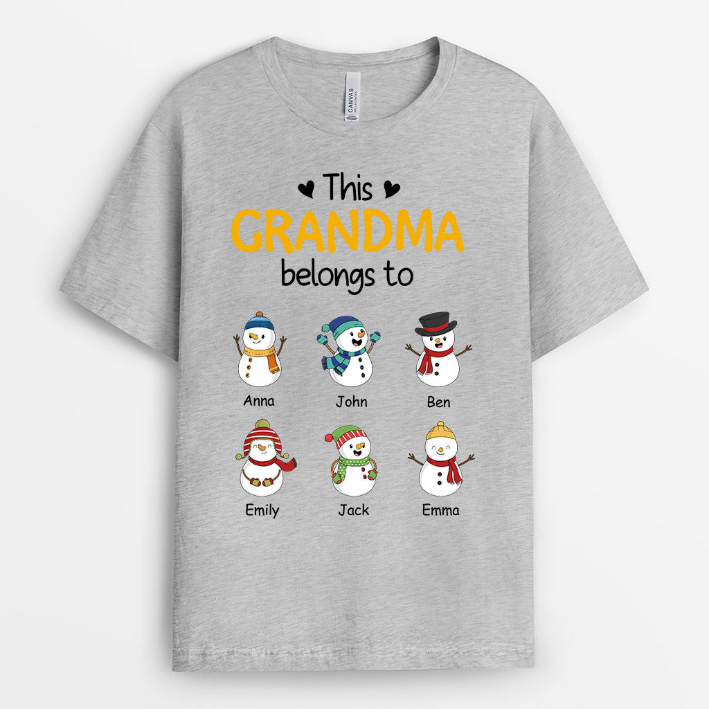 This Grandma Belongs To T Shirts | Personalized & Cute Christmas T Shirts