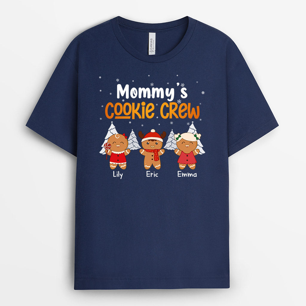 Grandma's Cookie Crew T-Shirts | Personalized Christmas Graphic T Shirts