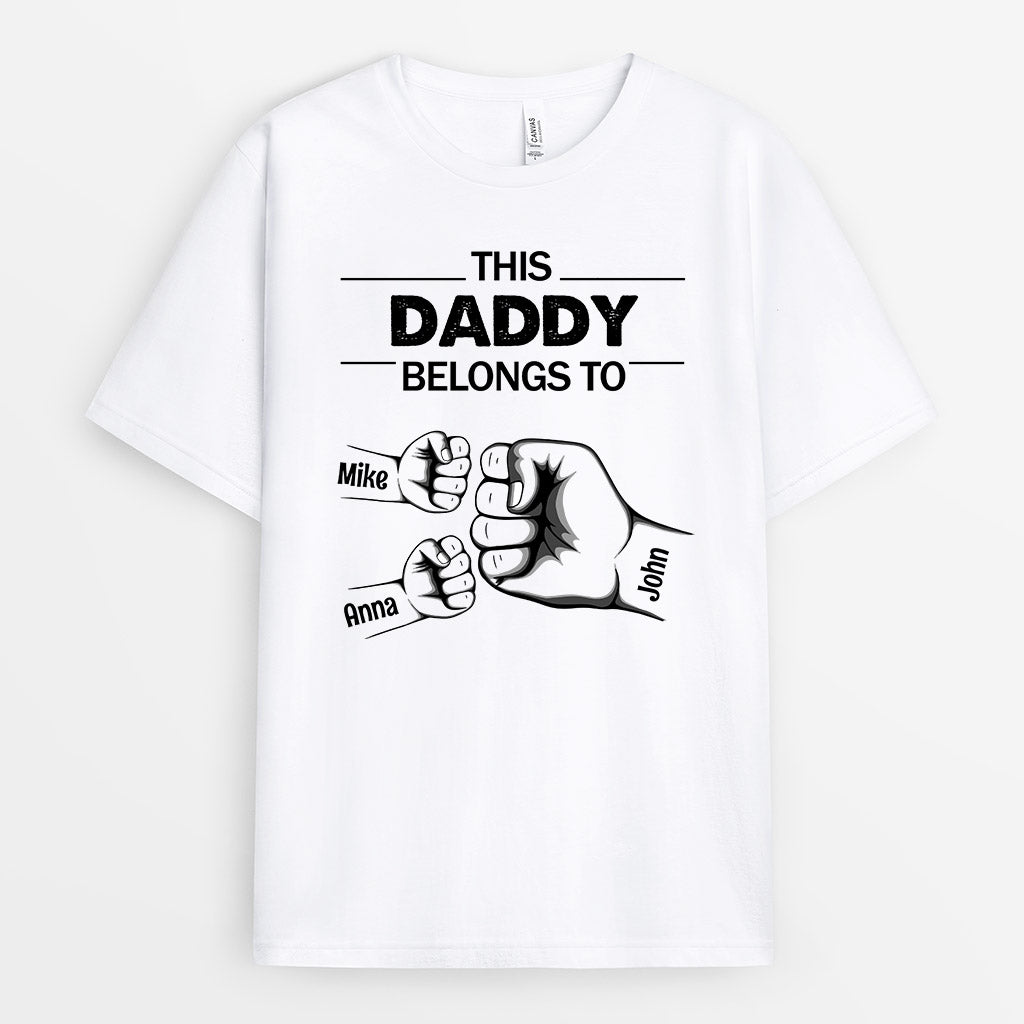 This Grandpa Belongs To - Cool Personalized T-Shirt for Grandpa
