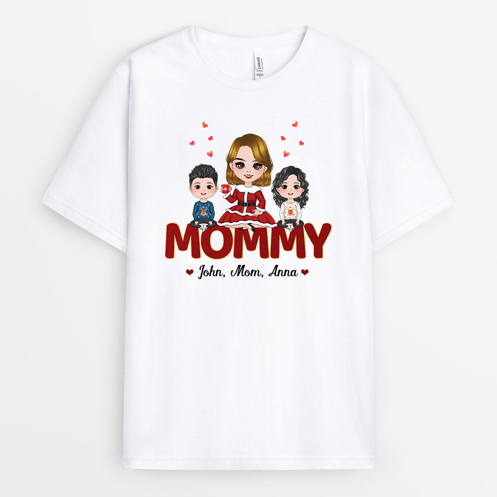 Mommy T-Shirts | Personalized Christmas T Shirt for Her