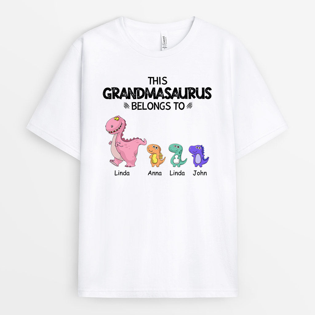 Personalized This Grandmasaurus Belongs To T Shirts