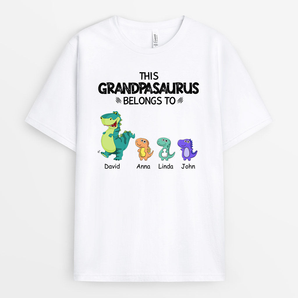 Personalized This Grandpasaurus Belongs To T Shirts