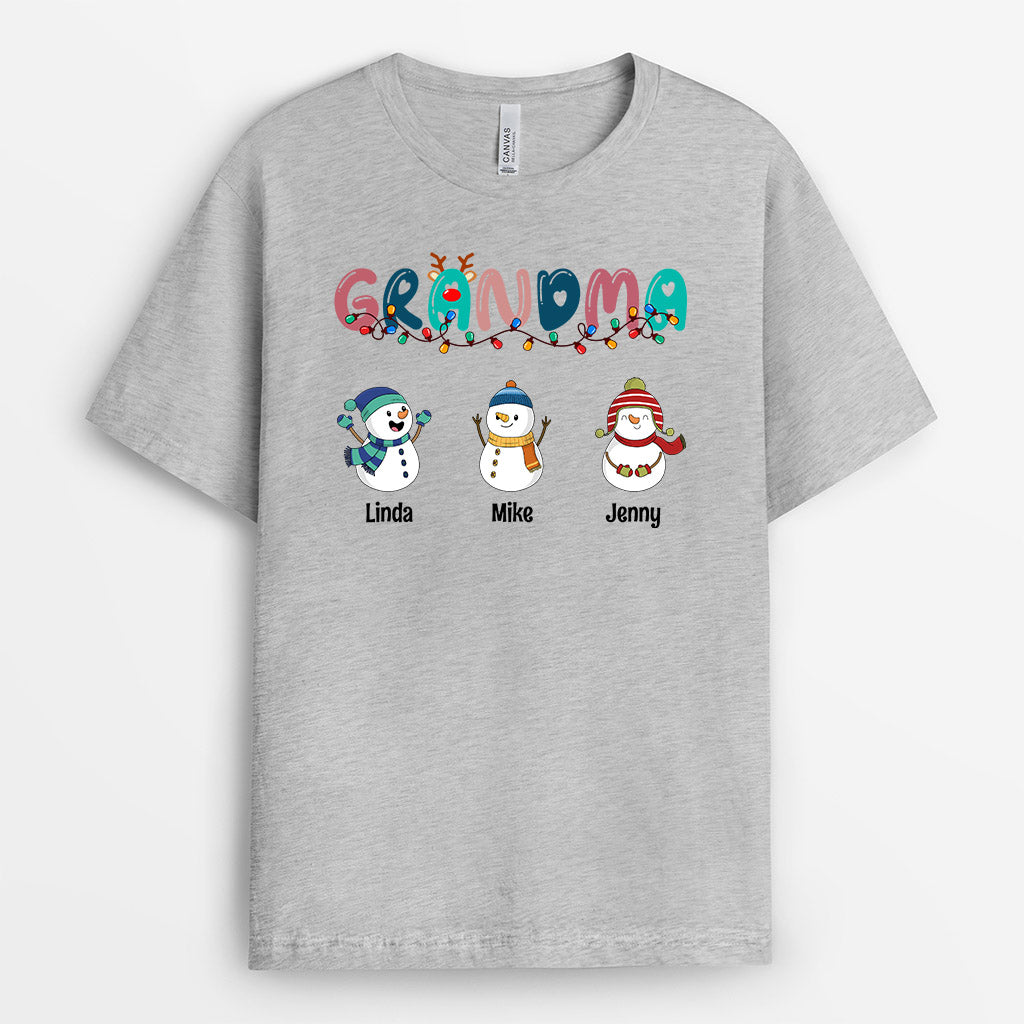 Mommy/Grandma Snowball T-Shirts | Personalized T-Shirts for Grandma and Mom