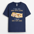 I Know When You're Awake - Personalized Shirts With Cats