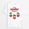 This Grandma Belongs To - Personalized T-Shirt for Grandma with Hearts