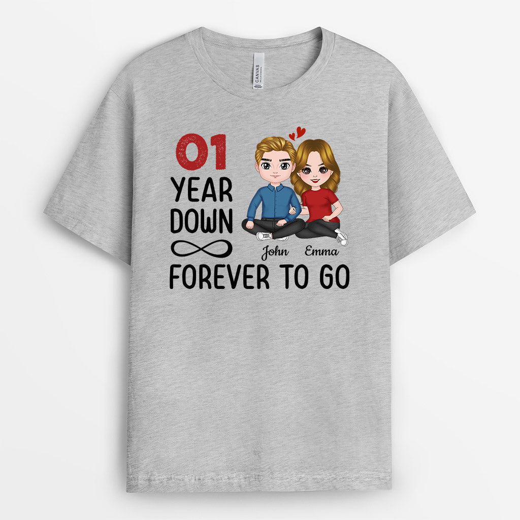 Personalized Many Years Down forever To Go T-Shirts