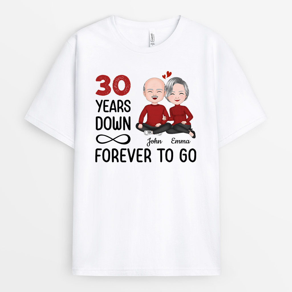 Personalized Many Years Down forever To Go T-Shirts