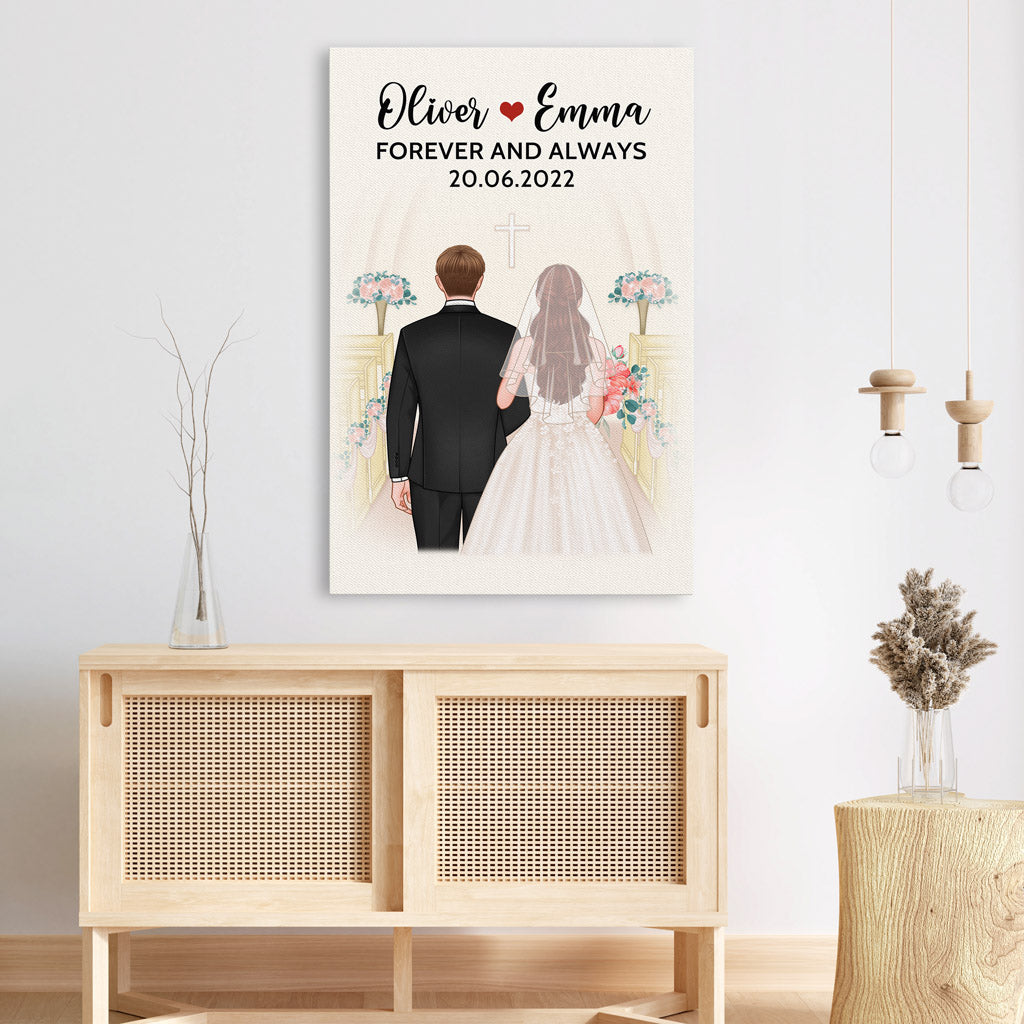 Personalized forever And Always Canvas