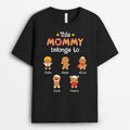 This Grandma Belongs To Personalized T-Shirt - Gingerbread Version For Christmas