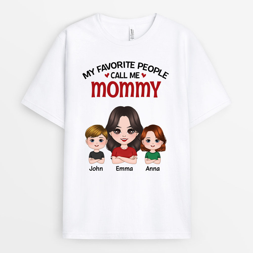 Personalized My Favourite People Call Me Grandma Mommy T Shirts Mum
