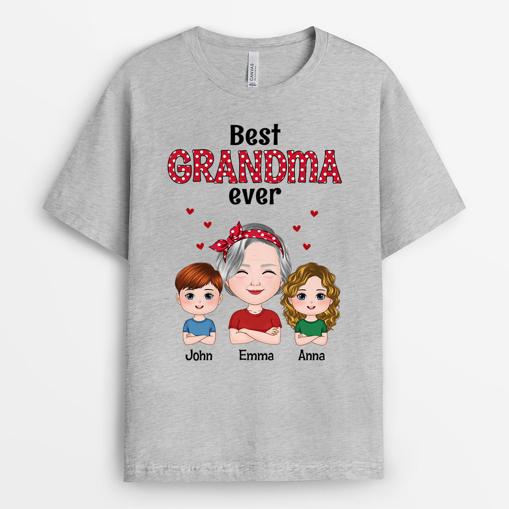 Personalized Best Grandma Mommy Ever T Shirts