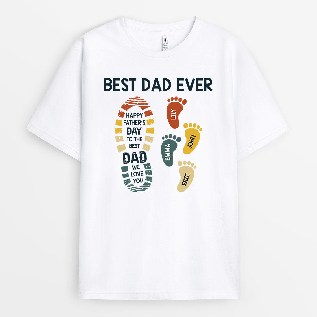 Personalized Best Grandpa Dad Ever T Shirts
